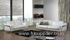 Living Room White Italian Leather Couch, Modern Leather Sofa Set