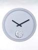 12 inch Metal Gear Clock , Pure White Modern Clocks