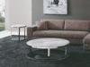 Round Marble Top End Table, Modern Living Room Sofa Side Tables