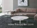 Round Marble Top End Table, Modern Living Room Sofa Side Tables