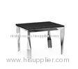 Modern Sofa Side Tables For Living Room, Metal Marble Top Coffee Table