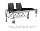 Modern Rectangle Marble Dining Tables, Metal Dining Table, 200x100cm