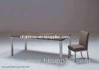 Contemporary Marble Dining Tables, Luxury Metal Glass Dining Table