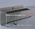 Stainless Steel Black Glass Metal Coffee Tables, 1200*300*580 Mm