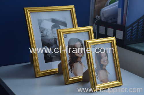 Gold or Silver color 13x18cm 5R Bedroom Plastic Photo frame