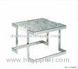Natural Marble Coffee Tables, Square White Marble Top End Table