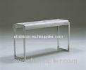 Rectangle White Marble Coffee Tables, Marble Top Console Table