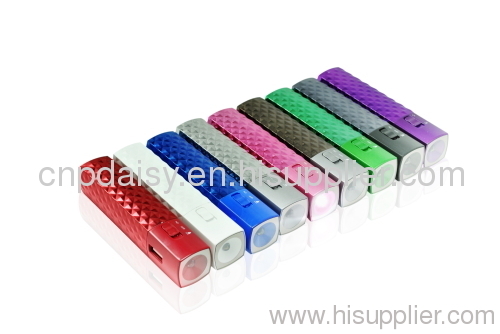 2800mAh Lipstick power bank with Samsung battery