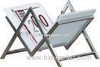 Metal Glass Magazine Rack, Contemporary Sitting Room Furniture