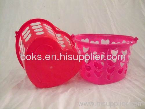 Plastic heart shaped Gift Baskets