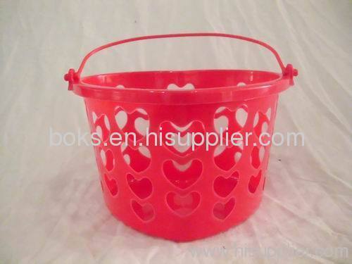 Plastic heart shaped Gift Baskets