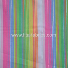 T/C Yarn-dyed Checks Fabric with Silver Yarn