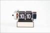 Black Flip Bouncing Gear Alarm Desktop Clock For Bathroom