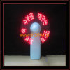 Led flashing mini fan with your logo and low price