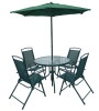 6pcs set patio furniture with umbrella
