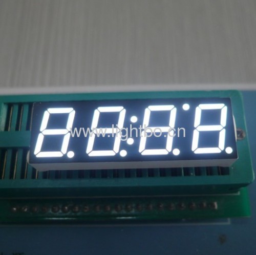 High brightness 4 Digit 7 Segment LED Clock Display, Various character height and colour available