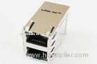 2 X 1 Port POE RJ45 Connector With Right Angle , Switch RJ45 Modular Jacks