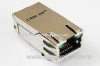 1 X 1 Port Tab up POE RJ45 Connector , 10M / 100M Base PCB IEEE RJ45 Jack