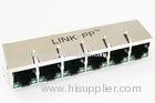 1 x 6 Port Poe Rj45 Connector , 1000m Base Ip Phone Rj45 Jack