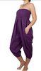 Purple Summer Women Jumpsuits And Rompers , Eco-Friendly Trousers