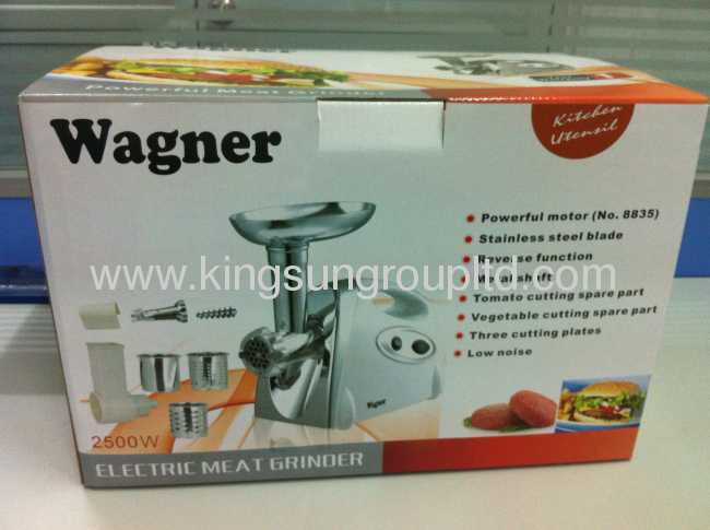 electric meat grinder with spray color from China manufacturer
