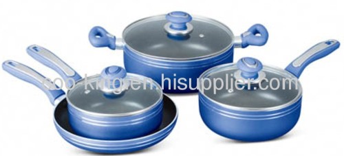7PCS Aluminuim cookware pans