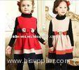 Cotton Childrens Clothes , Winter Long Sleeve Girls One Piece Dress