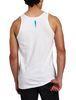 Cotton Mens Graphic Tank Tops , Tagless Custom White Breathable