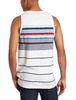 Anti-Shrink Vest Mens Graphic Tank Tops , White Sleeveless Cotton