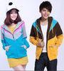 Zip-up Hoodies Sweatshirts , Couple Clothes , Blue Anti-Wrinkle