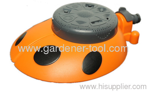 Plastic lawn water sprinkler for garden