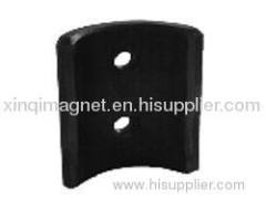 Ndfeb black epoxy segment magnets with hole
