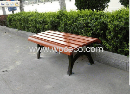 CE Certification and easy to install WPC Gardern bench