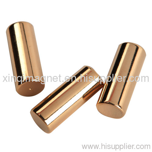 Ndfeb stick gold permant magnets