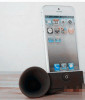 Black horn stand speaker/Silicone amplifier for iphone 5 5G