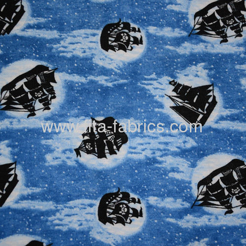 100% cotton printed interlock fabric/Knitting Fabrics