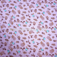Butterfly printed 1x1 rib weft knitting fabric