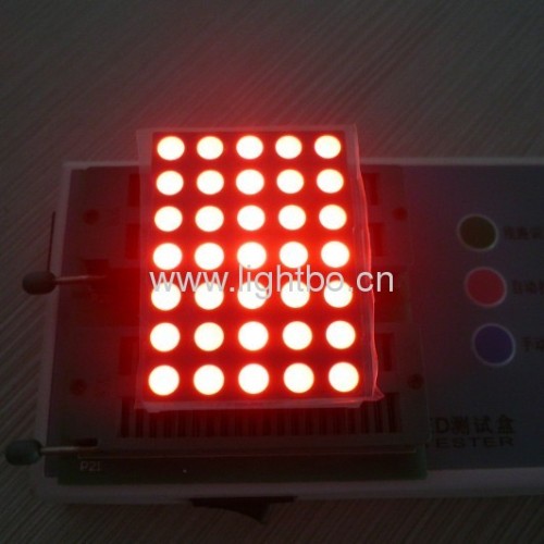 Display a led a matrice di punti 5 x 7 rosso ultra luminoso da 2,1" rosso 5 x 7 per segnali in movimento, bacheche sul traffico, 38,1 x 53,34 x 8,4 mm