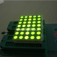 5 x 7 green dot matrix led display; green 5mm 5 x 7 matrix