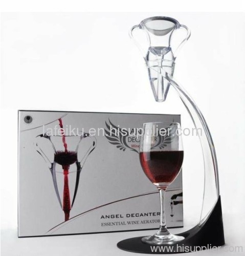 Hot Sale Angel Wine Aerator with Filter and Bag LFK-004B