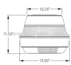 UL listed IP65 40W Induction Canopy Light