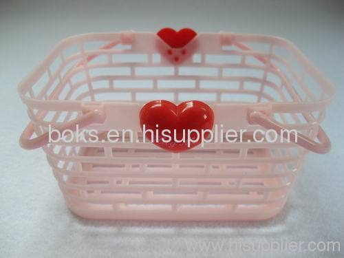 Hot sell whole sale Valentine plastic Basket