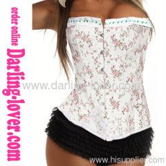 Sexy Flower White Fashion Corset