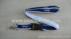 2.5cm polyester satin ribbon lanyard