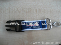 2.5cm polyester satin ribbon lanyard