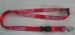 Red nylon lanyards in safety clip