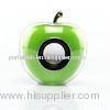 3.5mm Audio Cable Green Portable Apple Portable Speakers With SD Card For Cellphone / Laptop