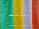 Soft Green / Yellow / Red Imitation Leather Fabric , PU Fabrics