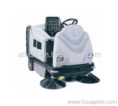 Ride-on electric sweeper/rider sweeper