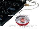 USB 2.0 Mini Color Light / Silver Portable USB Hubs With 3 USB Ports For Ports Of PC Splitter